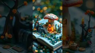 Tiny Mushroom Village Comes to Life &ndash; A Fairy Tale in a Book! #MushroomVillage #FairyTaleWorld