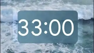 33 Minute Timer: Visual Countdown for Relaxation and Focus