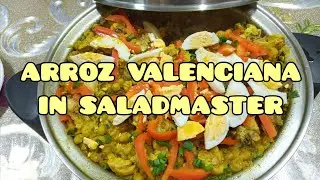 OIL-FREE ARROZ VALENCIANA QUICK AND EASY FILIPINO STYLE COOKED IN SALADMASTER|