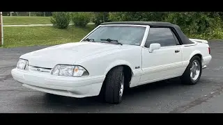 1993 Ford Mustang LX Convertible Sports Car #auction #fordmustang #auctionfinds #convertable #ford