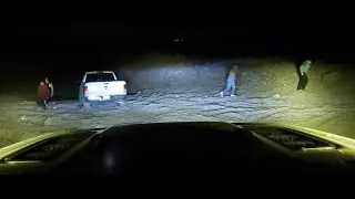 The family was going down lake mead and took the wrong road; they lost traction and called us.