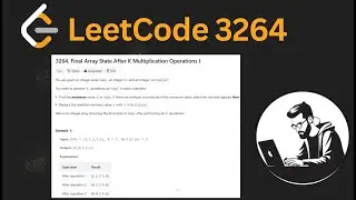 Leetcode 3264: Final Array State After K Multiplication Operations I - Java Solution