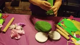 Como hacer un centro de mesa estilo Tinker Bell.