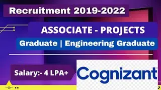 Cognizant Off Campus Drive For 2022 Batch | Cognizant Recruitment 2021 | Cognizant Hiring 2020 2019