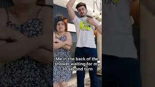 What Happens When We Shower Together #shorts #comedy #couples