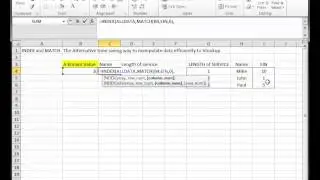 MICROSOFT EXCEL INDEX N MATCH