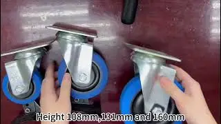 TPR and Core PP blue medium duty caster without brake