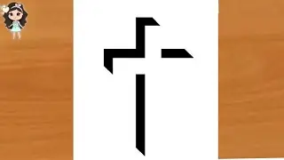 How to draw a Holy Cross easy | Easter drawing | cross drawing