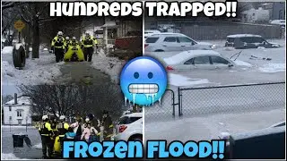 Hundreds TRAPPED In Frozen Floodwaters After MASSIVE Water Main Break In Detroit !!!
