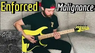 Enforced - Malignance (Guitar Cover w/ Tabs & Backing Track On Shred-Lab.com)