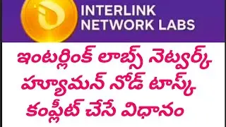 Interlink labs network mining HUMAN NODE TASK completion process in TELUGU