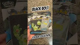 Black Bolt Sticker Collection #pokemon #pokemoncards #pokemontcg #blackbolt #unboxing