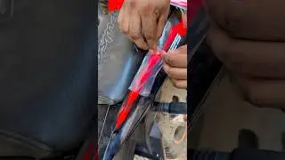 New radium sticker🔥Pulsar 150 backrest wrapping😱 #shorts #viral