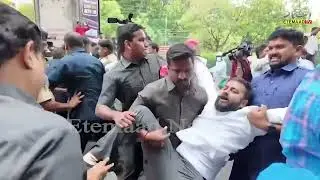 HYDERABAD: Police arrested BRS workers protesting in front of TSPSC office