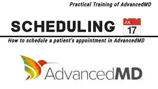 AdvancedMD # 18 | How to schedule an appointment in AdvancedMD Software | EHR