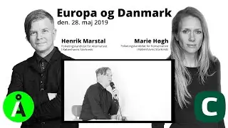 Henrik Marstal (&Aring;) og Marie H&oslash;gh (C) snakker om Europa og Danmark