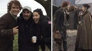 Outlander Behind the Scenes with Same Heughan and Caitriona Balfe + More!! pt 1