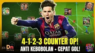 PUSH DIVISI MUDAH! Formasi 4-1-2-3 Serangan Balik eFootball Mobile | Counter Attack OP! 