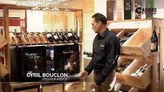 Les casiers d'Antan - Le bar à vins - Service du vin au verre