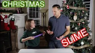 MAKING SLIME AT CHRISTMAS TIME DAD DOES VOICE OVER