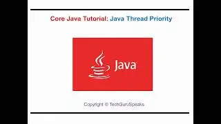 Core_Java_39 - Java Thread Priority