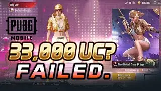THE 33,000 UC CRATE OPENING THAT DIDN'T HAPPEN. (FAIL) 😡 PUBG Mobile
