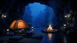 This Cave Sound Changed My Sleep! 😴 Heavy Rain Sounds for Deep Relaxation