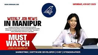 🔥 4th Oct 2025 Sendrang Job News | Latest Openings in Manipur | Freshers & Experienced