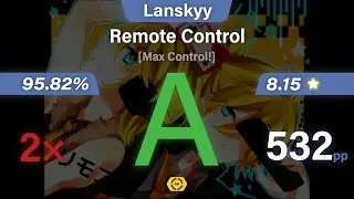 Lanskyy | kradness&Reol - Remote Control [Max Control!] +DT (8.15⭐) 95.82% 2❌ | 532pp