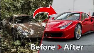 ASMR Car Restoration | Abandoned Ferrari Full Restoration From Rust to Brand New
