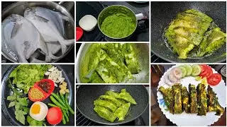 Green Masala Fish Fry.ಪಚ್ಚೆ ಮಸಾಲೆಲ್ ಒರುಕ ಮೀನ್ ಕಾಚಿ ನೋಕೋರು. ಬಾರಿ ಸುವಾದ್.chinnis kitchen  ♥️ 