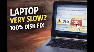 Fix 100% Disk Usage & Laptop Lag ⚡ Windows 10