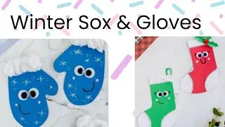 Winter Craft for kids | DIY Socks & Gloves | Paper Crafting Ideas