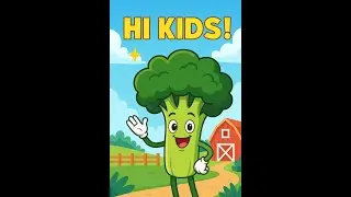 Mr. Broccoli Says Hi! 🥦✨ Fun Veggie Facts for Kids