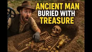 Ancient Treasure Unearthed! Man Buried With Gold &ndash; Epic Metal Detecting Find 🏴&zwj;☠️💰#ancientmysteries