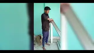 Aluminum sliding door fitting 🔥vatical fixt 🔥How to make slidingdoor #trending #foryou #viral #music
