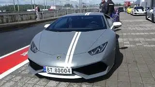 High performance cars at Rudskogen race track - Rudskogen, Norway