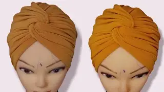 SEWING SIDE TWISTED TURBAN HAT In 2023. Bigginer and friendly