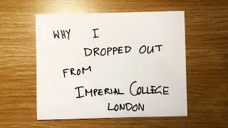 My experience dropping out of university