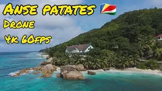 Anse Patates, La Digue - Seychelles🇸🇨 | Drone 4K 60fps
