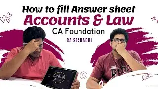 ANSWER SHEET | FILLING | CA FOUNDATION