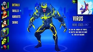 Spider Fighter 3 VIRUS New Skin Gameplay Video | Spider Fighter 3 Best Open World Game