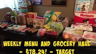 Weekly Menu and Grocery Haul! ~ Vlogust Day 8 #YTMM