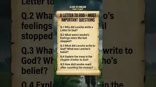 10th English - First Flight Chapter-1 A Letter to God #english #class10 #upboard #shorts