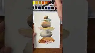 Watercolour - Fav Way to Warm Up Before a Painting Session #watercolour #watercolorpainting