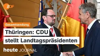 heute journal vom 28.09.2024 Tod von Hisbollah-Chef, neuer Landtagspr&auml;sident in Th&uuml;ringen
