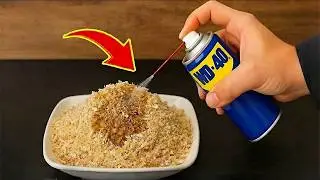 Смешайте WD40 с опилками 😱 Вы не поверите невероятному результату! | Советы по созданию чего-либо