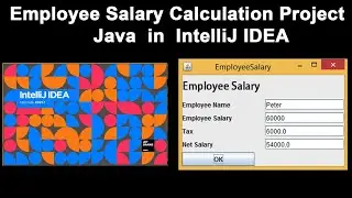 Employee Salary Calculation Project Java in IntelliJ IDEA
