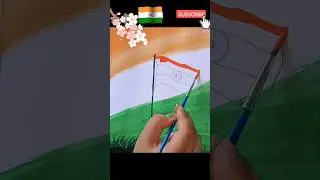 😱🇮🇳indian flag painting #indian flag watercolor painting #art #indianflag #indian #trending #viral