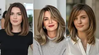 Top Trending Mid Length Hair Cuts Idea's For Working Women's Over 40